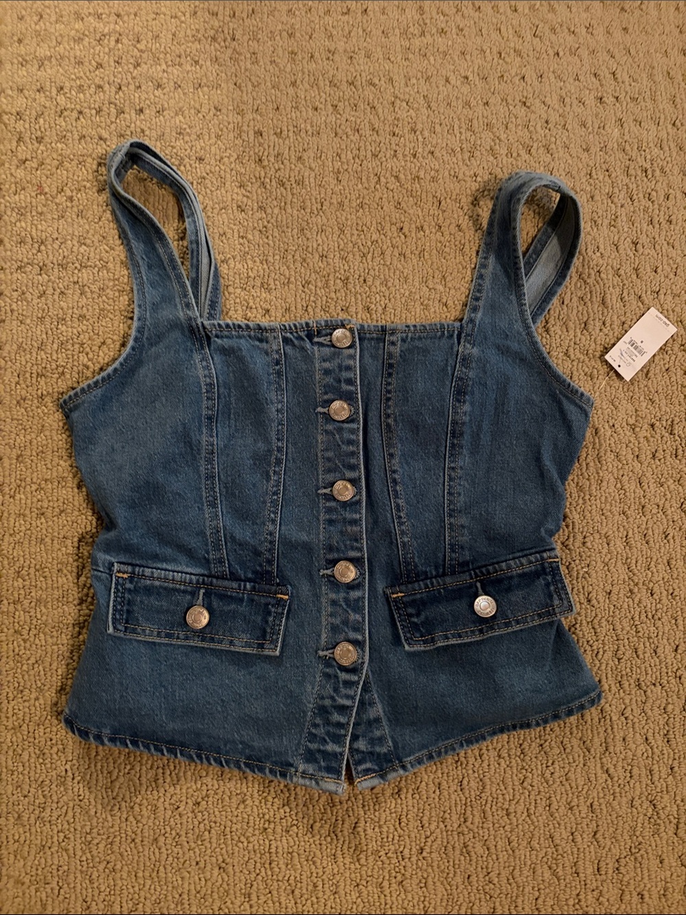 NWT Gap denim corset
